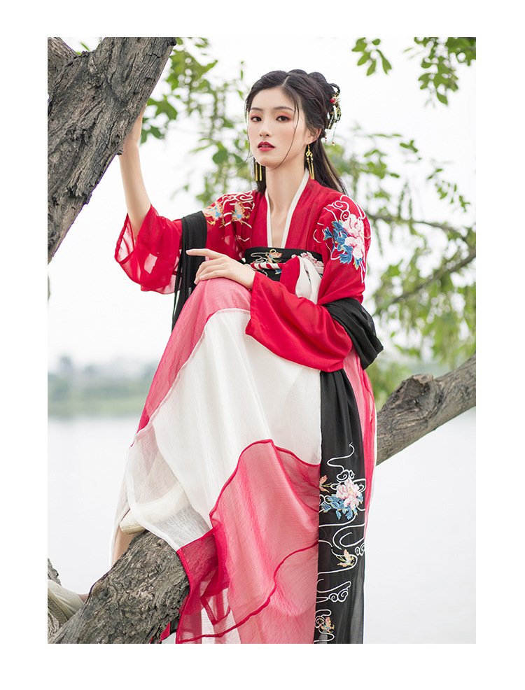 Chinese Red Hanfu Dress