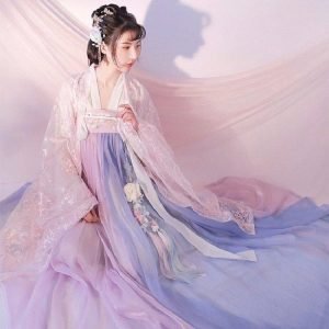 Hanfu Female Chinese Style Ancient Costume Fairy Elegant Skirt Waist Super Fairy Retro Stage Performance Clothing Ancient
