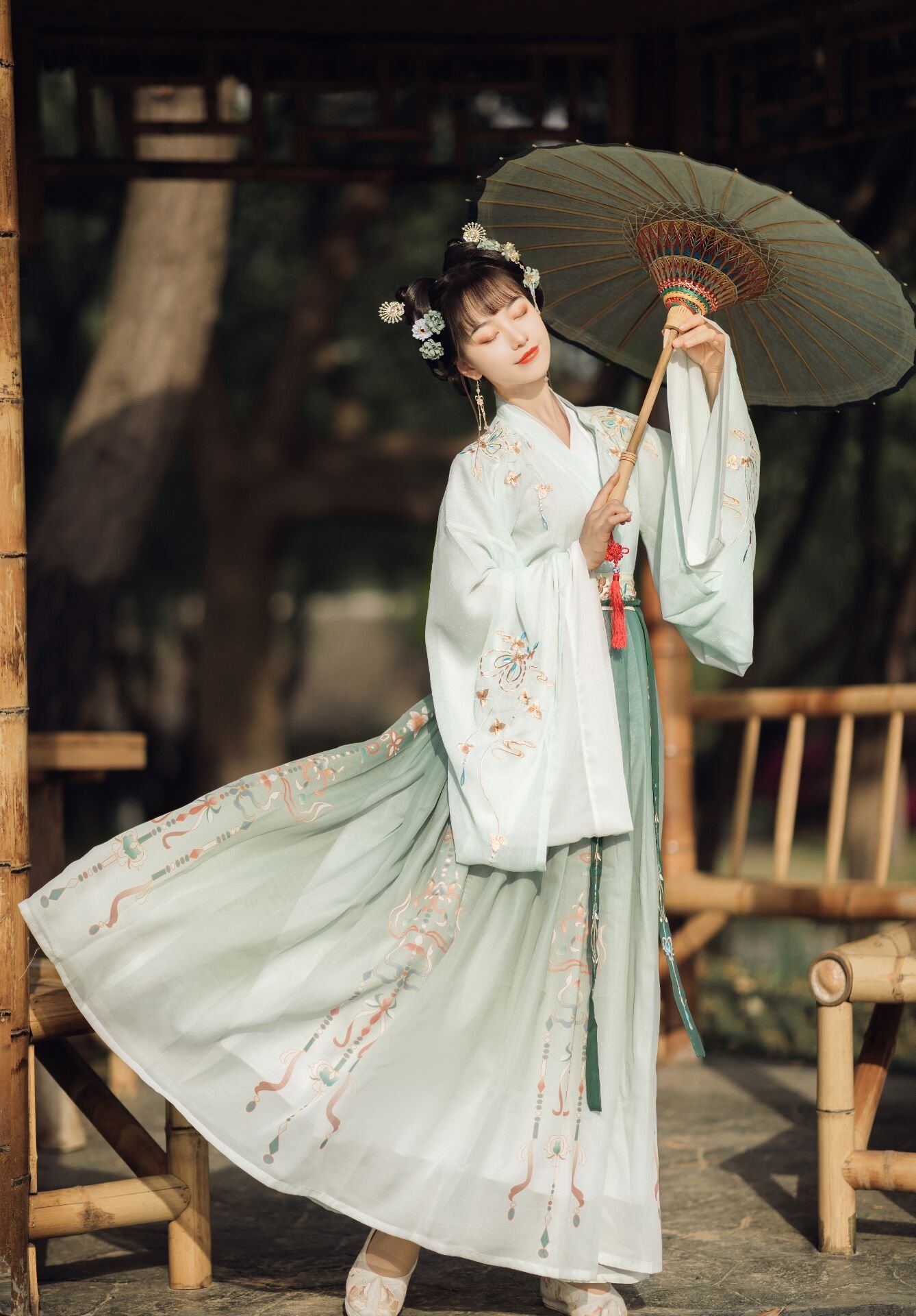 Women Hanfu Dress Traditional Chinese Cloth Outfit Ancient Folk Dance Stage Costumes Oriental Fairy Princess Cosplay - Image 2