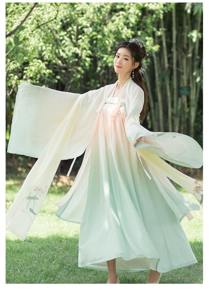 green hanfu dress