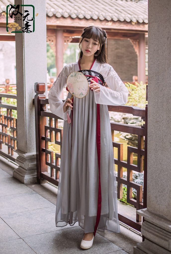 Chinese gray Hanfu