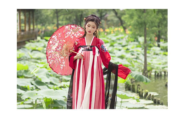 Chinese Red Hanfu Dress