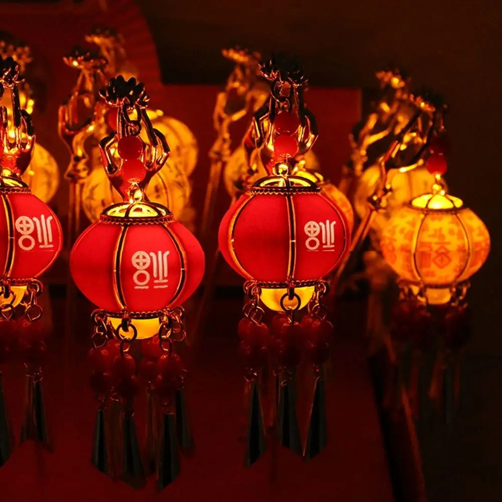 Pearl Glowing Lantern Hairpin LED Light Flower LED Lantern Tassel Hair Stick Hair Chopstick Chinese Style Hanfu Hair Clip Women - Image 23