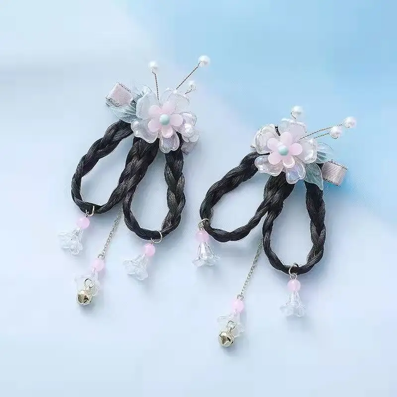 1 pair Handmade Ancient Style Hairpin Tassel Long Chain Beads Dangle Hairpin Chinese Hanfu Headdress girl woman ancient hairpin - Image 42