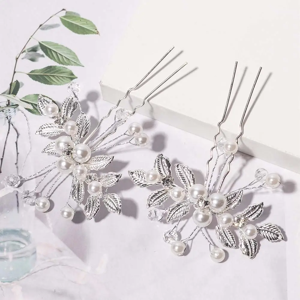 Headwear Diamond Chinese Style Headwear Ancient Headwear Ancient Style Hairpin U Shaped Hairpin Pearl Hairpin Hanfu Hair Sticks
