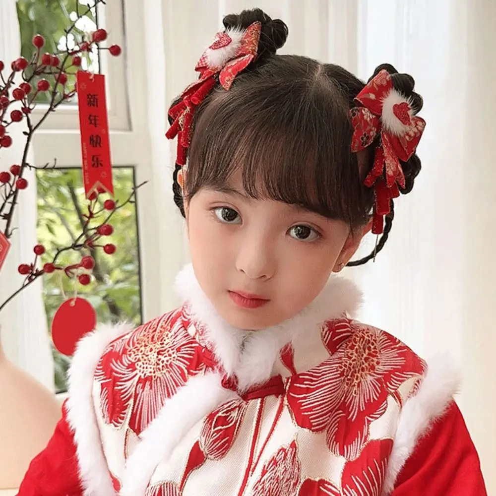 Hair Accessories Children New Year Hairpin Hanfu Headdress Chinese Style New Year Barrettes Princess Ancient Style - Image 2