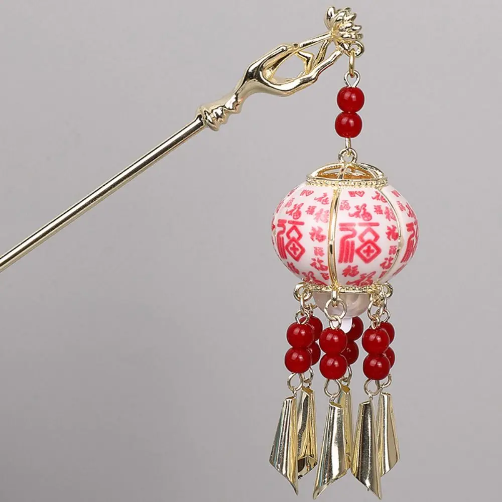 Pearl Glowing Lantern Hairpin LED Light Flower LED Lantern Tassel Hair Stick Hair Chopstick Chinese Style Hanfu Hair Clip Women - Image 13