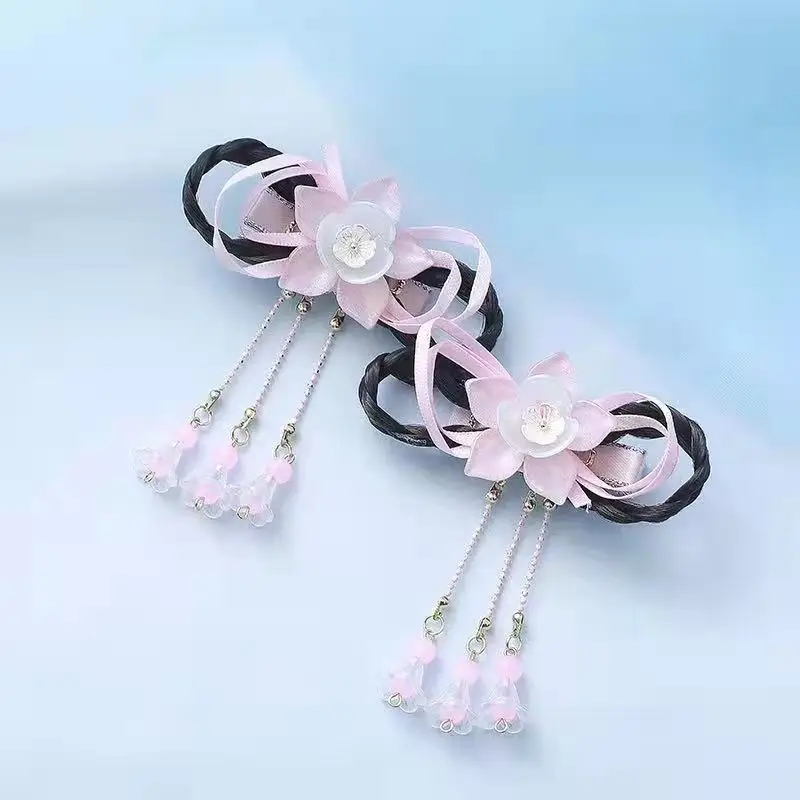 1 pair Handmade Ancient Style Hairpin Tassel Long Chain Beads Dangle Hairpin Chinese Hanfu Headdress girl woman ancient hairpin - Image 45