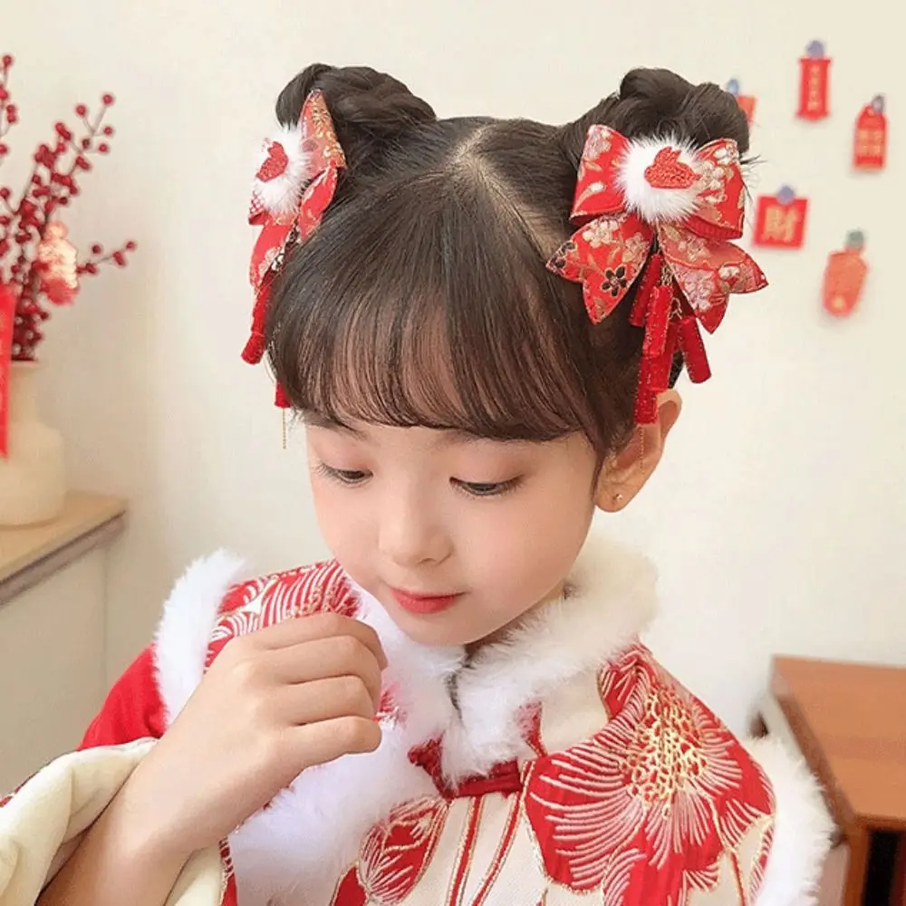 Hair Accessories Children New Year Hairpin Hanfu Headdress Chinese Style New Year Barrettes Princess Ancient Style - Image 4