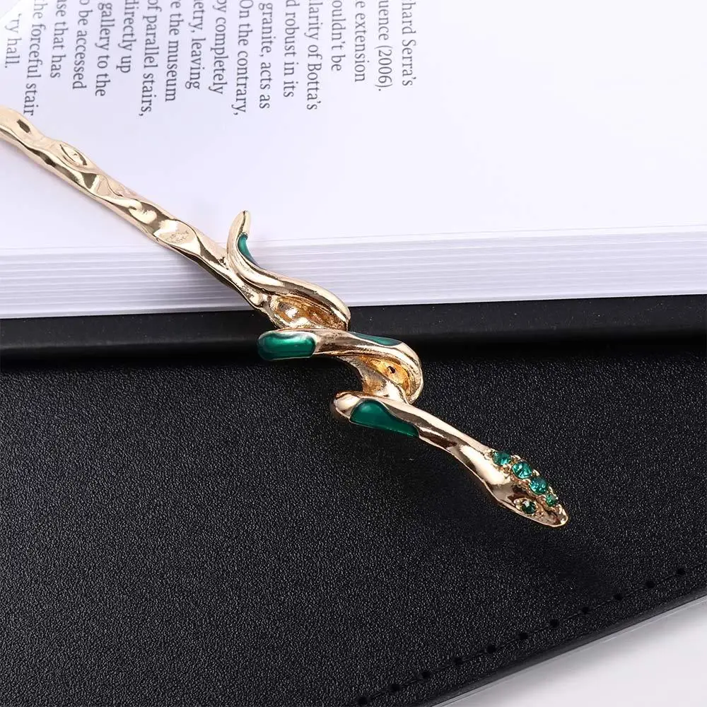 Green Girl Hair Accessories Silver Cheongsam Hanfu Hair Sticks Chinese Style Headwear Ancient Style Hairpin Metal Snake Hairpin - Image 14