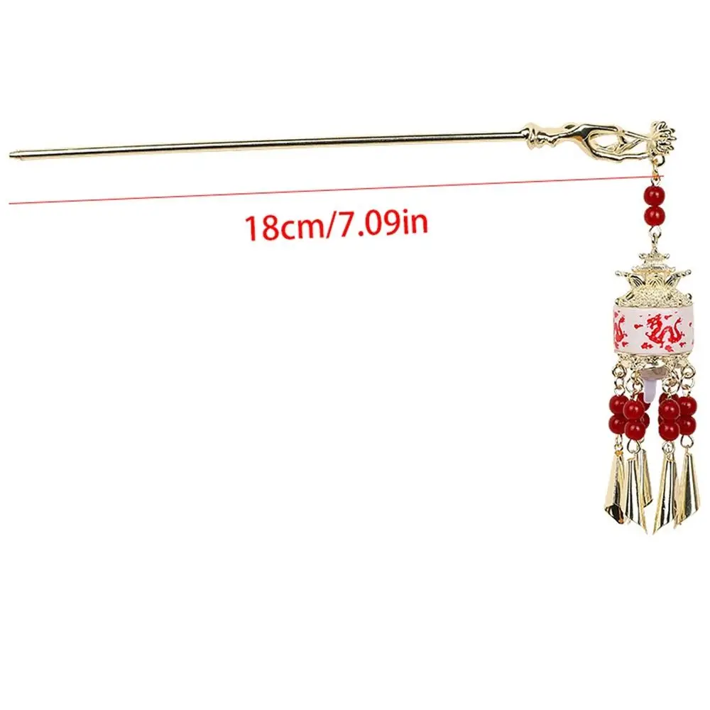 Pearl Glowing Lantern Hairpin LED Light Flower LED Lantern Tassel Hair Stick Hair Chopstick Chinese Style Hanfu Hair Clip Women - Image 5