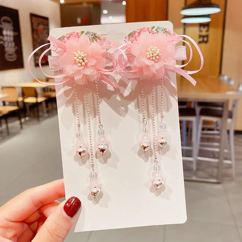 1 pair Handmade Ancient Style Hairpin Tassel Long Chain Beads Dangle Hairpin Chinese Hanfu Headdress girl woman ancient hairpin - Image 34