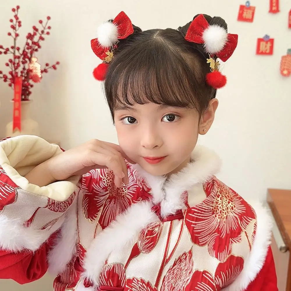 Hair Accessories Children New Year Hairpin Hanfu Headdress Chinese Style New Year Barrettes Princess Ancient Style - Image 5