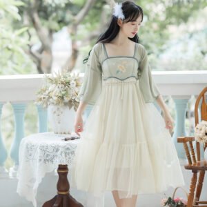 Guofeng Xianqi Embroidery Improved Hanfu