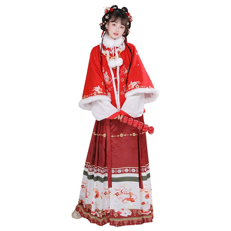 Women's Fashion Horse-face Skirt Han Elements Autumn And Winter Set - Image 6