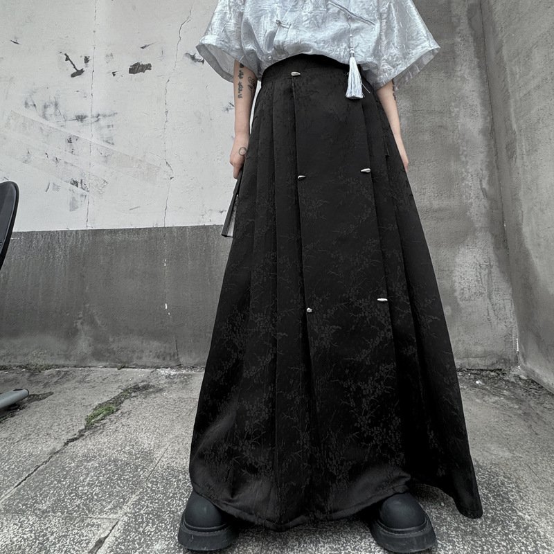 Hanfu Jacquard Horse-face Skirt Long Skirt - Image 4