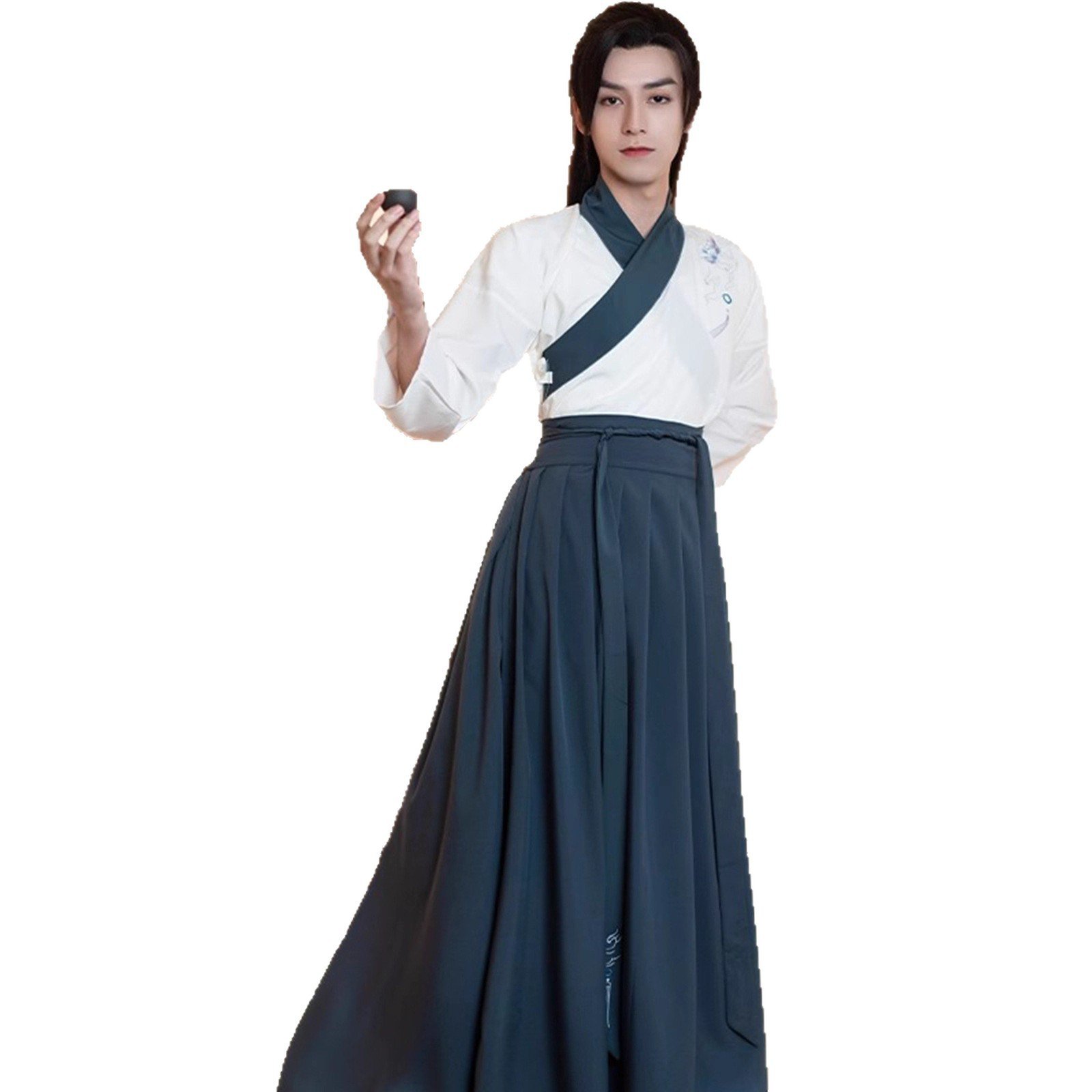 Wei-Jin Style Hanfu Two-Piece Set For Men And Women - Image 7