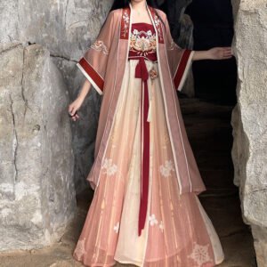 Female Tang Dynasty Hezi Skirt Han Elements Embroidered Suit Hanfu
