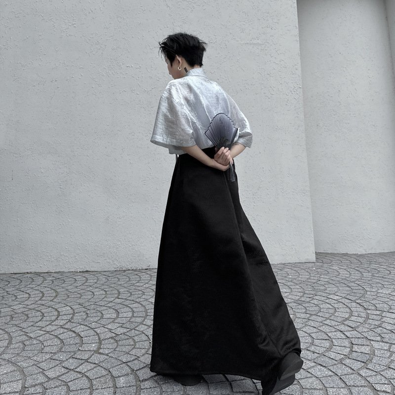 Hanfu Jacquard Horse-face Skirt Long Skirt - Image 2