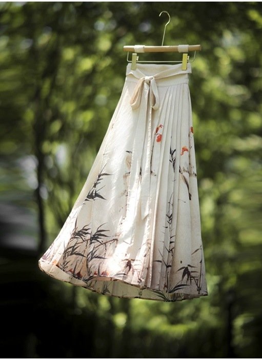 Tencel New Chinese Style Heritage Classic Horse-face Skirt Women's Clothing - Image 5