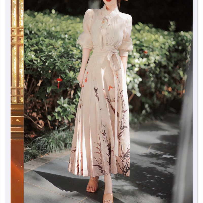 Tencel New Chinese Style Heritage Classic Horse-face Skirt Women's Clothing - Image 7